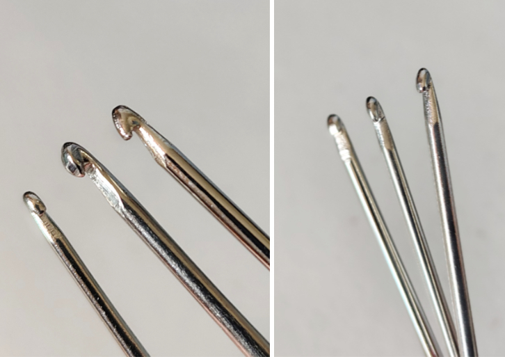 Crochets double pointe 1 à 4 mm
