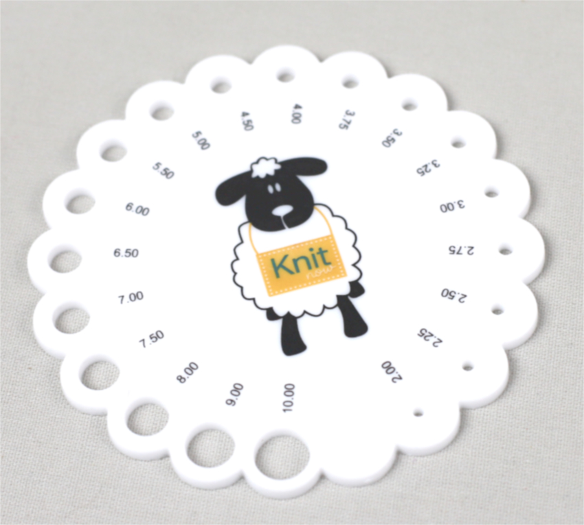 Jauge d'aiguilles circulaire Knit mouton
