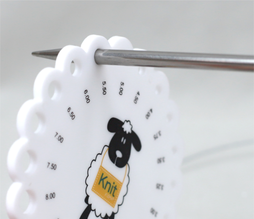 Jauge d'aiguilles circulaire Knit mouton