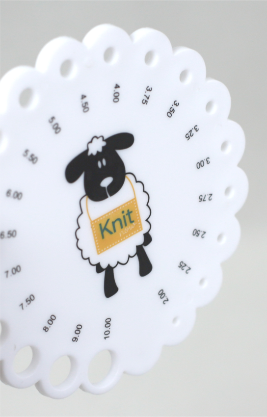 Jauge d'aiguilles circulaire Knit mouton