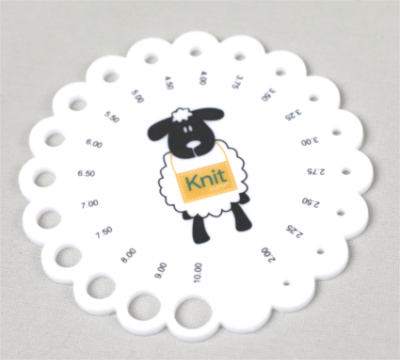 Jauge d'aiguilles circulaire Knit mouton