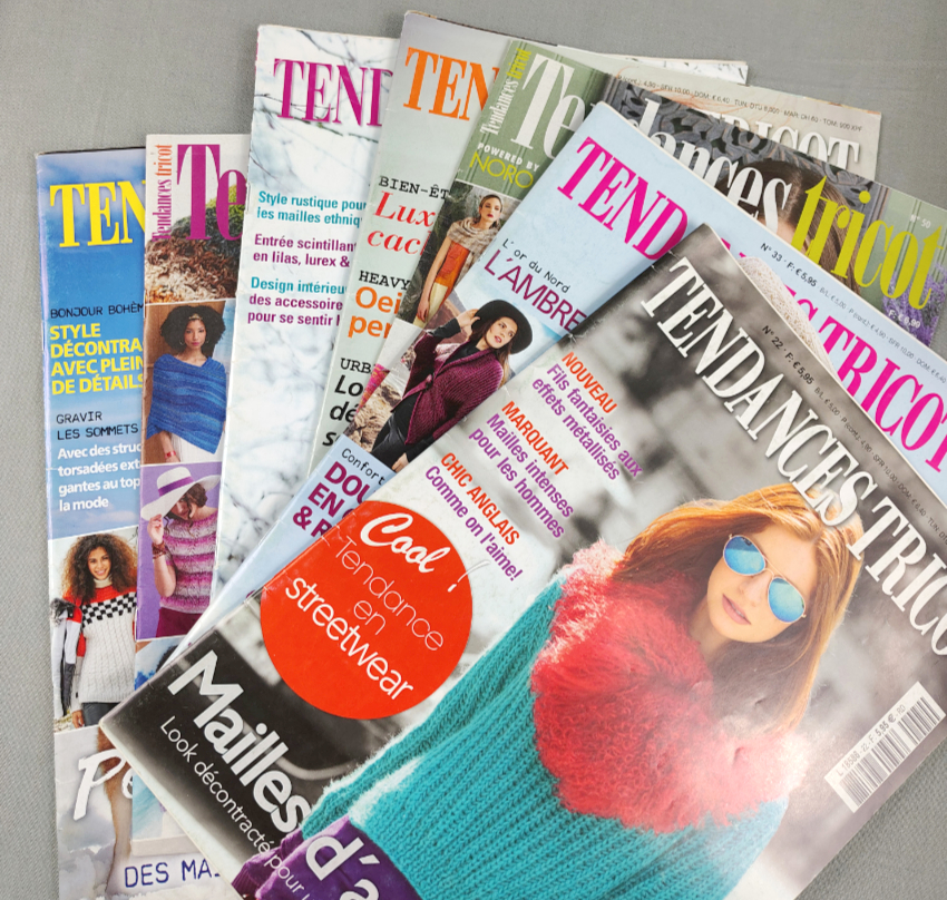 Tendances Tricot lot de 7 numéros