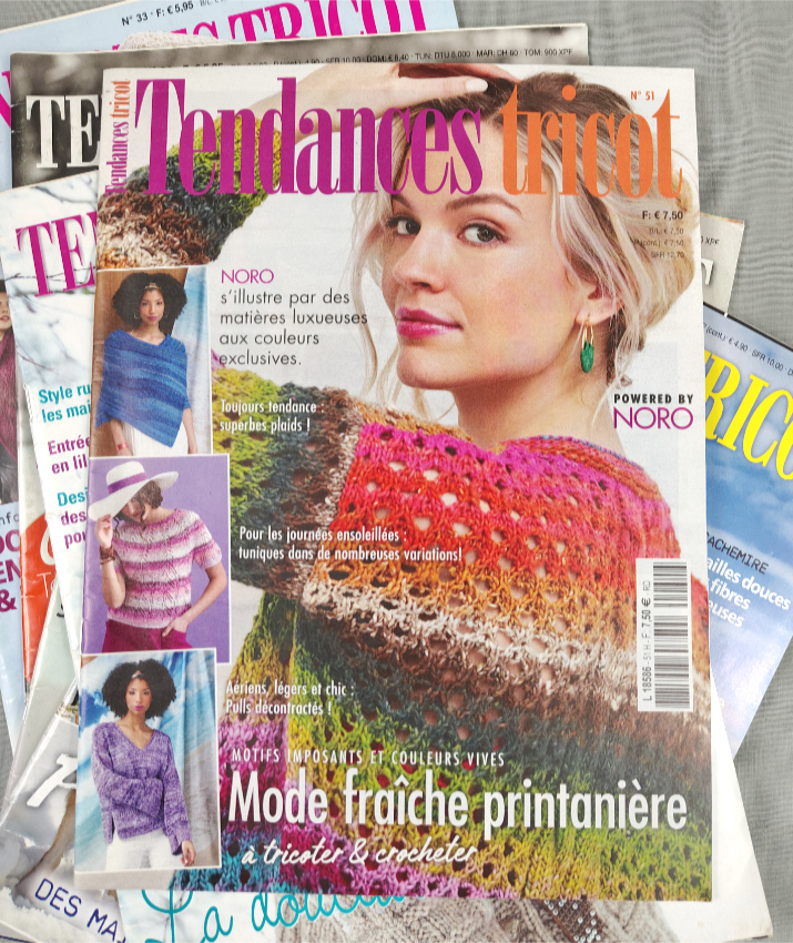 Tendances Tricot lot de 7 numéros