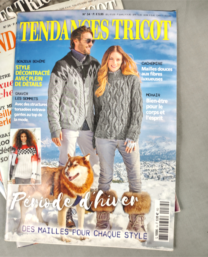 Tendances Tricot lot de 7 numéros