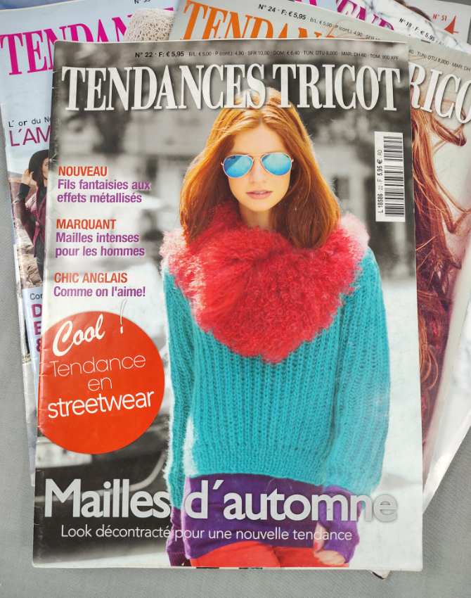 Tendances Tricot lot de 7 numéros