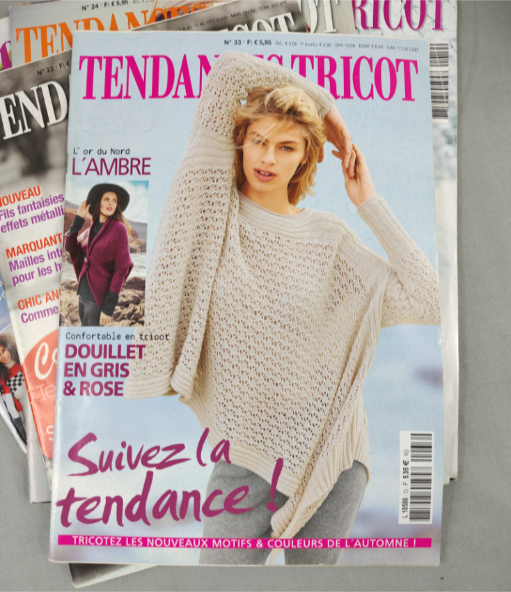 Tendances Tricot lot de 7 numéros