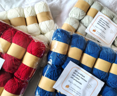 Mérinos & Coton lot 10 pelotes
