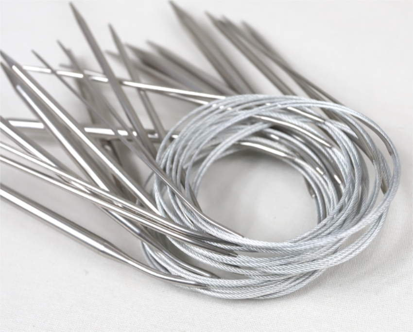 Knitcorner Silver aiguille circulaire fixe métal