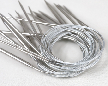 Knitcorner Silver aiguille circulaire fixe métal