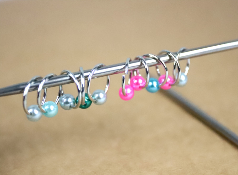 10 anneaux marqueurs perles