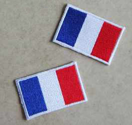 Écusson thermocollant drapeau français