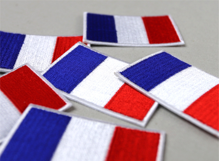 Écusson thermocollant drapeau français