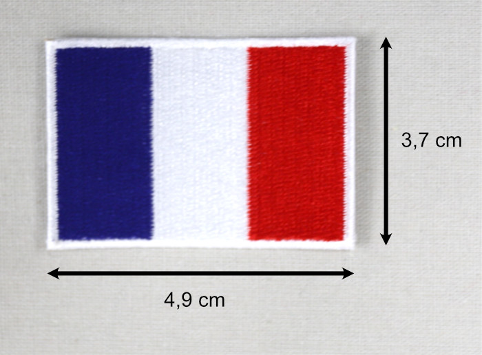 Écusson thermocollant drapeau français