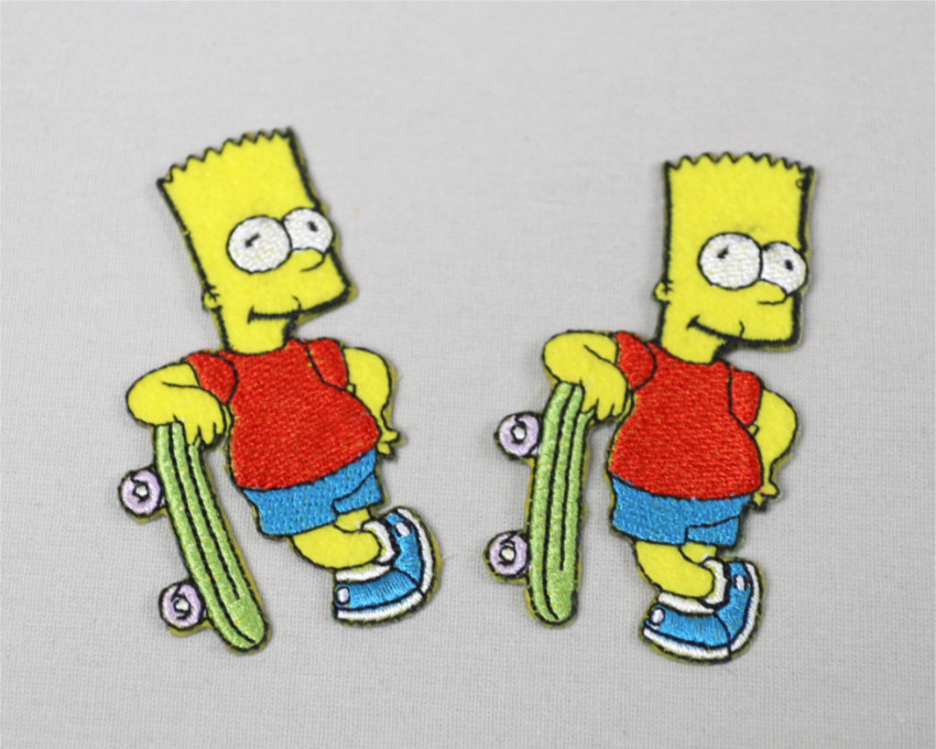 Écusson brodé thermocollant Bart Simpson