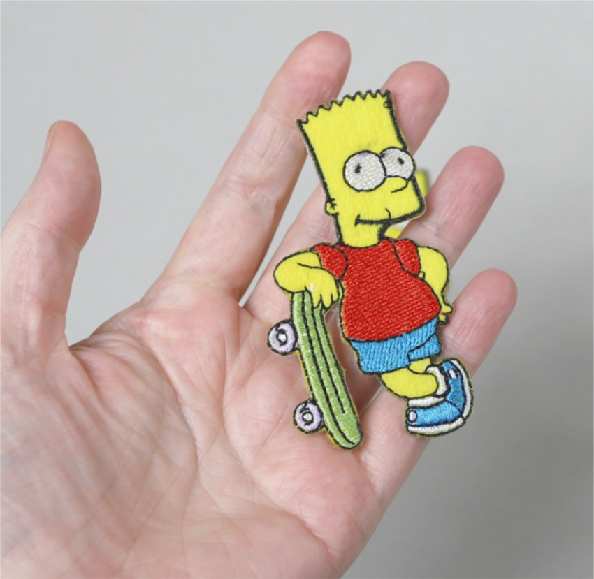 Écusson brodé thermocollant Bart Simpson