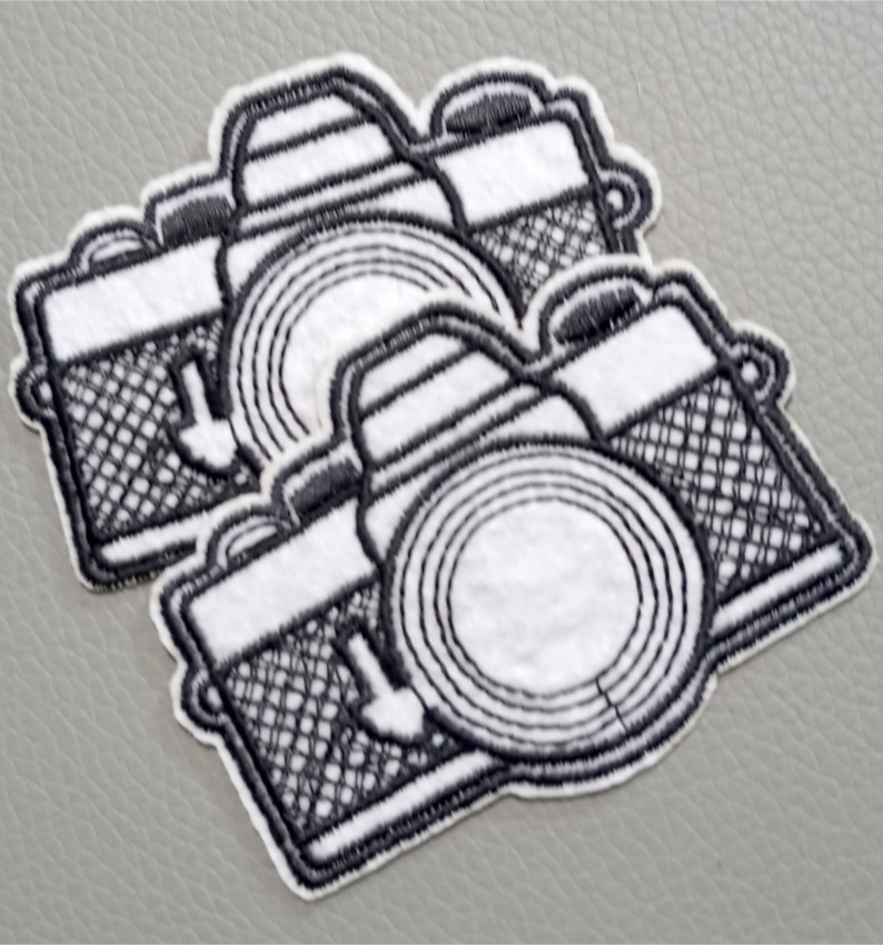 Écusson thermocollant appareil photo