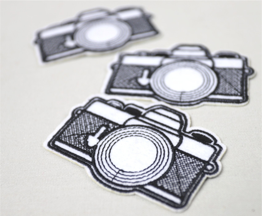 Écusson thermocollant appareil photo