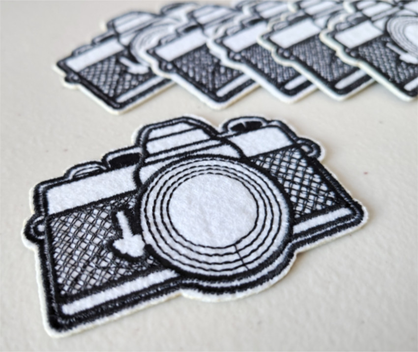 Écusson thermocollant appareil photo