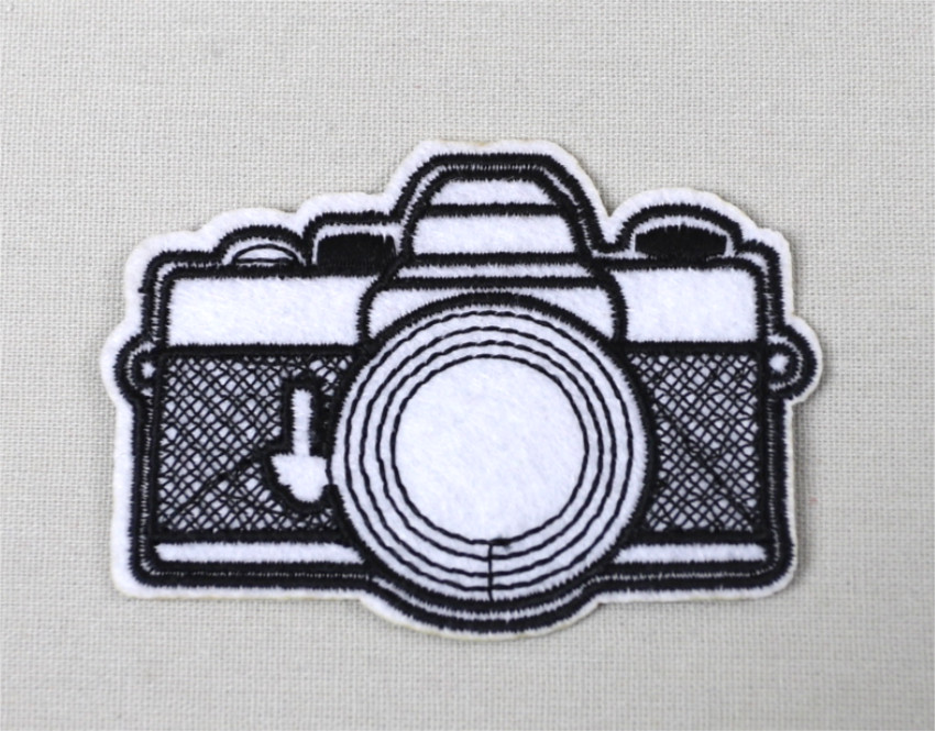 Écusson thermocollant appareil photo