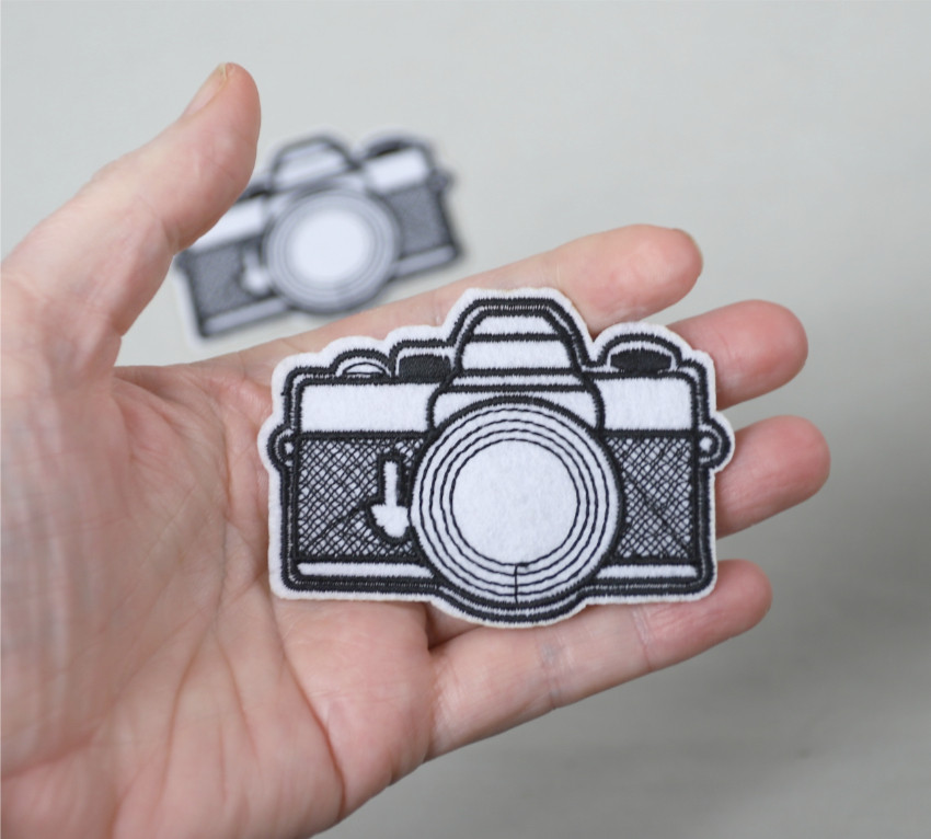 Écusson thermocollant appareil photo
