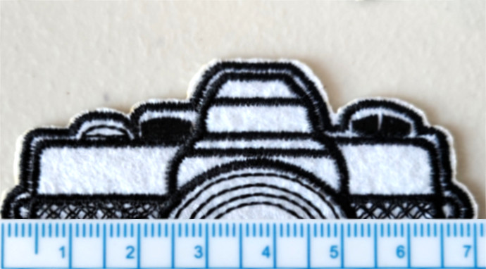 Écusson thermocollant appareil photo