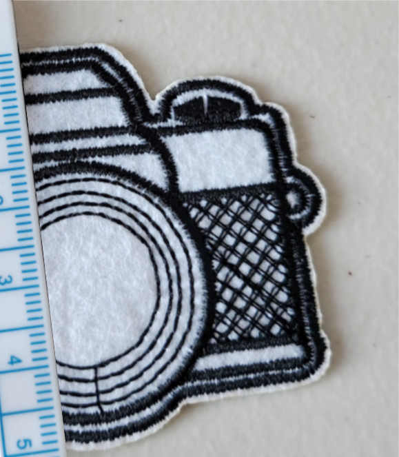 Écusson thermocollant appareil photo