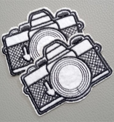 Écusson thermocollant appareil photo