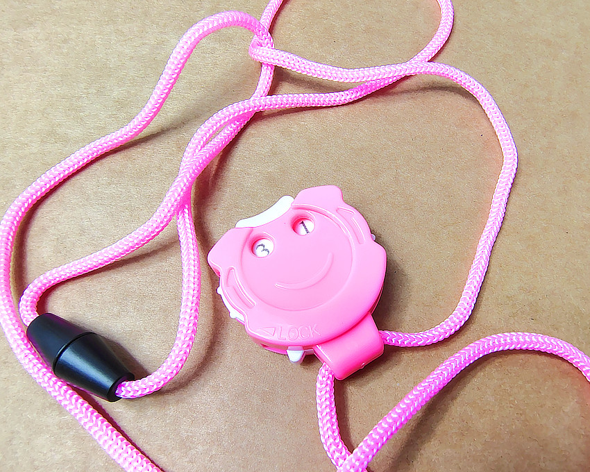 Compte-rangs pendentif rose