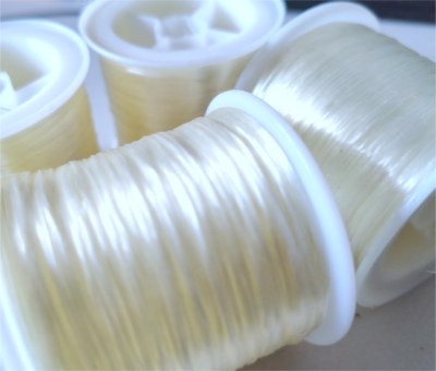 Élastique cristal transparent 100 mètres 1 mm
