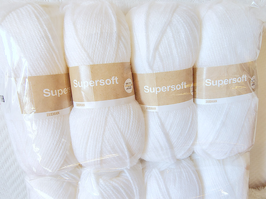 Supersoft Blanc de Zeeman lot 8 pelotes