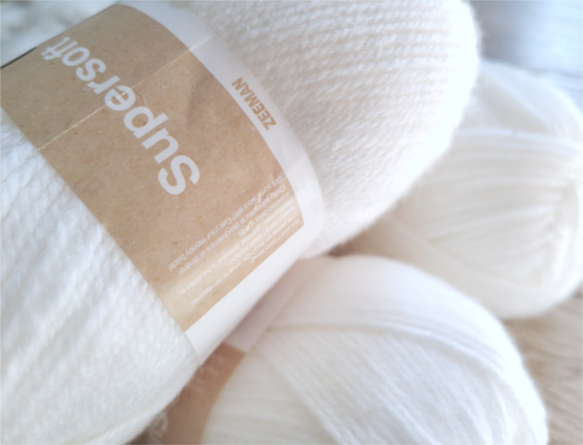 Supersoft Blanc de Zeeman lot 8 pelotes