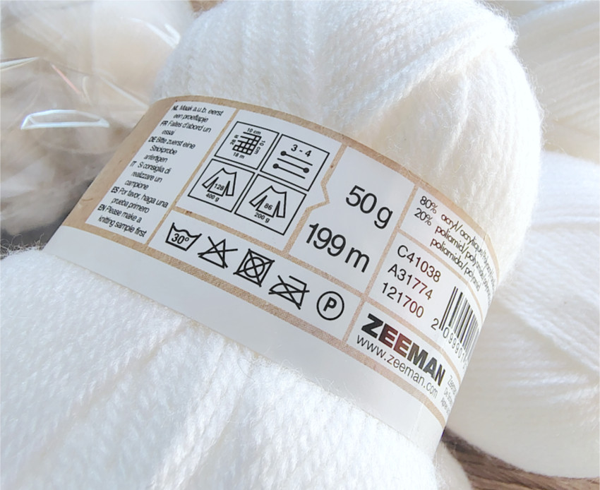 Supersoft Blanc de Zeeman lot 8 pelotes