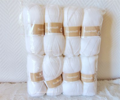 Supersoft Blanc de Zeeman lot 8 pelotes