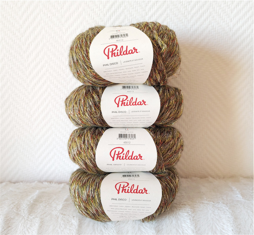 Phil Disco de Phildar lot de 4 pelotes Phildar tricot crochet accessoires