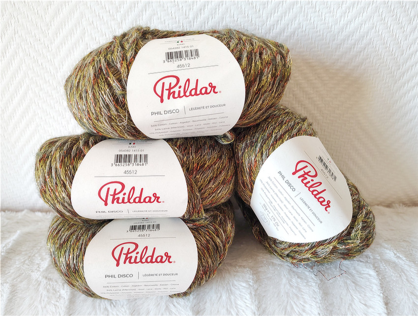 Phil Disco de Phildar lot de 4 pelotes Phildar tricot crochet accessoires