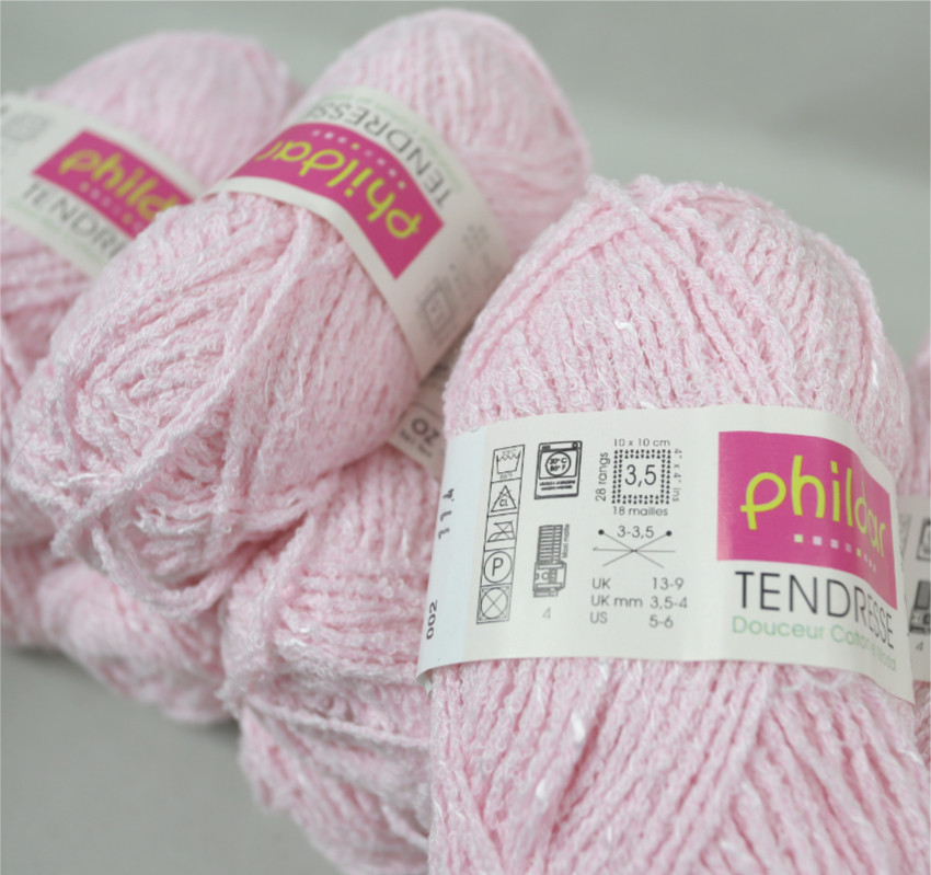 Phil Tendresse rose Phildar lot de 5 ou 10 pelotes Phildar tricot crochet accessoires