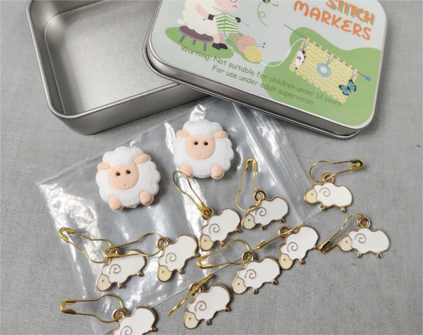 Set moutons marqueurs et bouchons NBeads tricot crochet accessoires