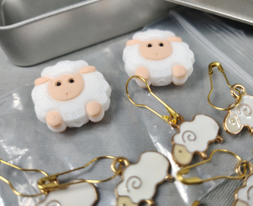 Set moutons marqueurs et bouchons NBeads tricot crochet accessoires