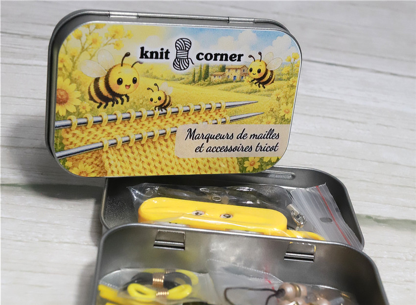 BEE HAPPY Set de marqueurs & accessoires tricot KnitCorner tricot crochet accessoires